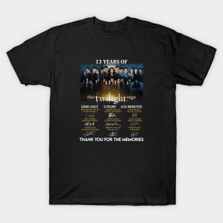 13 Years Of The Twilight Saga Signature 2 T-Shirt